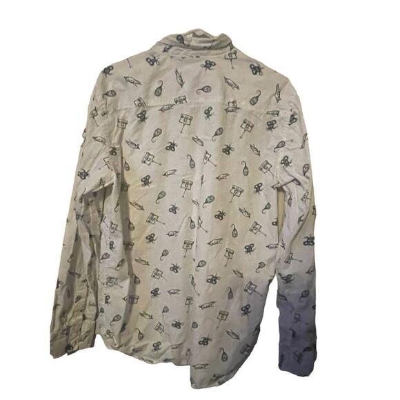 Fantastic Beasts by Hot Topic Mens White Casual Button Front Shirt Size Large - Picture 4 of 16